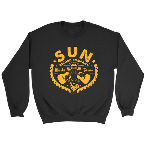 Sun Records Company Tennessee Rockabilly Logo Retro Sweatshirt