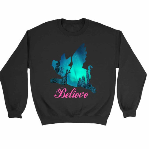 Flying Pig Believe Piggy With Wings Sweatshirt