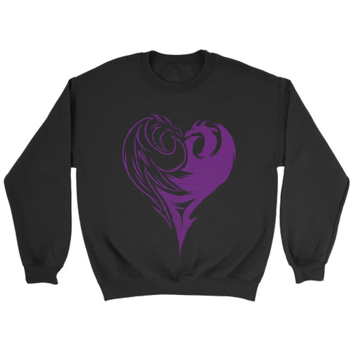 Descendants Evie Dragon Heart Logo Disney Sweatshirt