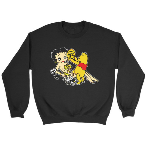 Betty Boop Winnie Pooh Honey Sweatshirt