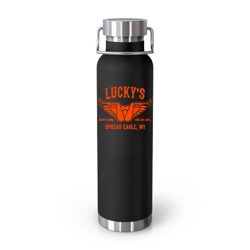 Luckys Custom Motorcycle Funny Harley Motorcycle Biker Shirts Offensive Rude Cool Graphic Tee Indian Sturgis Bar Inappropriate Humor Tumblr Bottle