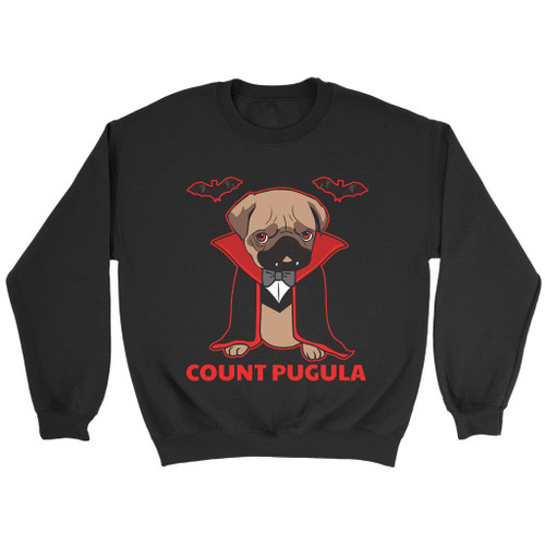 Count Pugula Halloween Funny And Cute Pug Vampire Sweatshirt