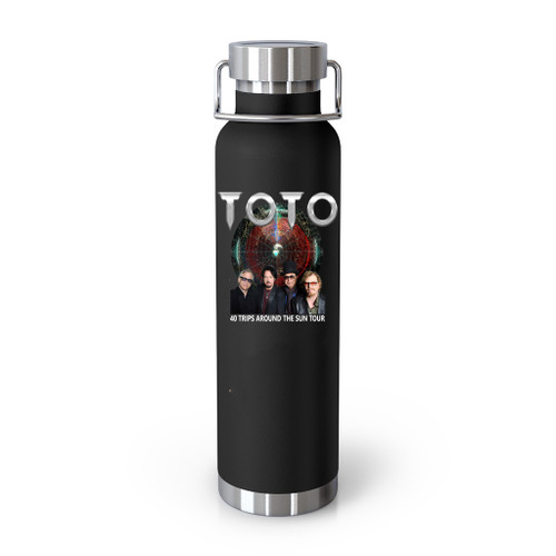New Toto 40 Trips Around The Sun 2018 Tour 2 Side All Size Tee Usa Size Tumblr Bottle
