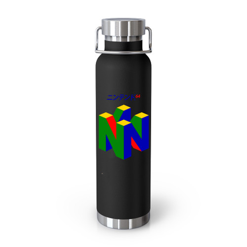 Nintendo 64 Logo N64 Japanese Mario Tumblr Bottle