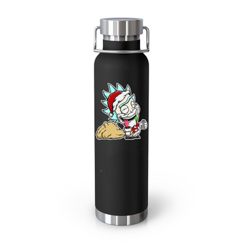 Santa Rick And Morty Christmas Drunk Rick Tumblr Bottle