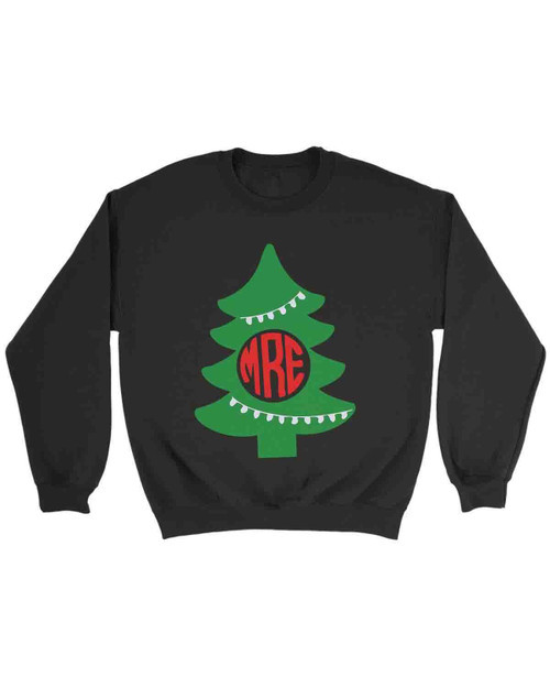 Christmas Tree Monogram Sweatshirt