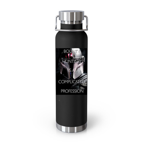 Star Wars The Mandalorian Complicated Profession Dark Poster Tumblr Bottle