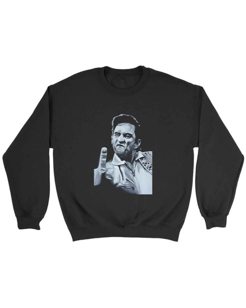 Johnny Cash Finger Drawing Sweatshirt