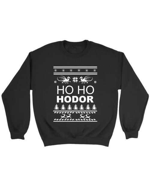 Game Of Thrones Hodor Ugly Christmas Ho Ho Hodor Sweatshirt