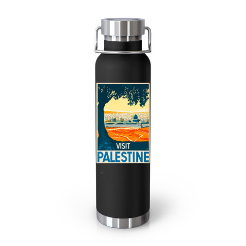 Vintage Visit Palestine Tumblr Bottle