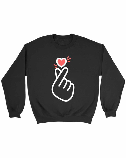 Kpop Finger Heart Logo Sweatshirt