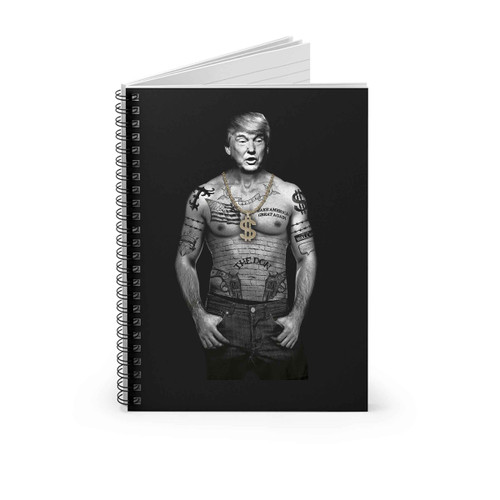 Adult Trump Nation Gangster Donald Trump Spiral Notebook