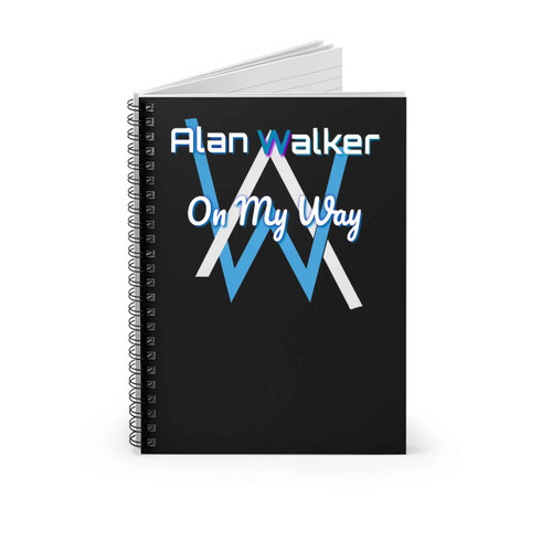 Alan Walker On My Way Logo Spiral Notebook