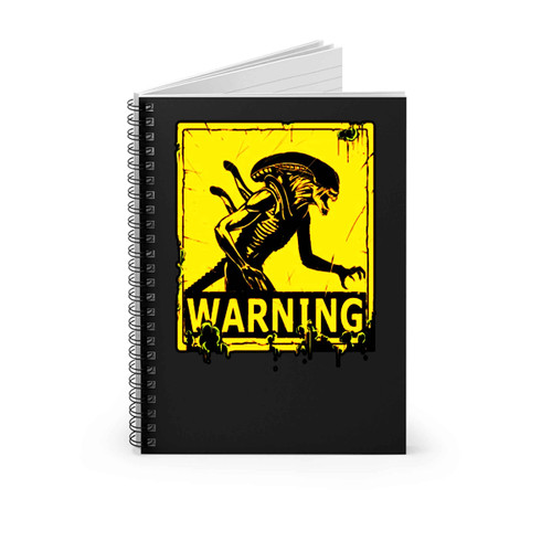 Alien Lv Four Two Six Warning Spiral Notebook