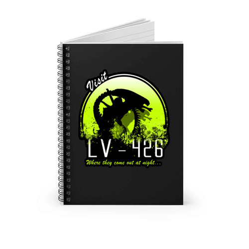 Alien Where They Come Out At Night Spiral Notebook