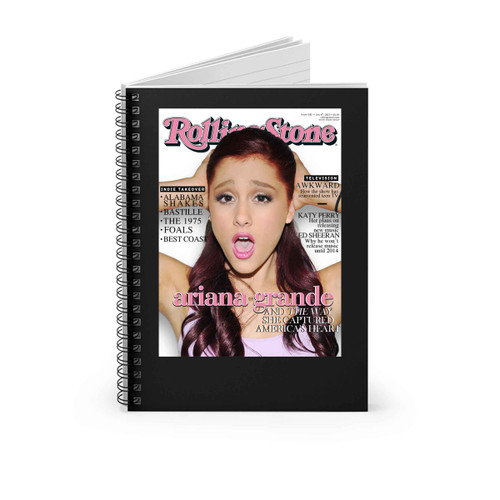 Ariana Grande Rolling Stone Spiral Notebook