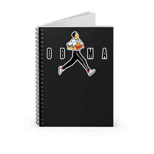 Barack Obama Basketball Wht Spiral Notebook