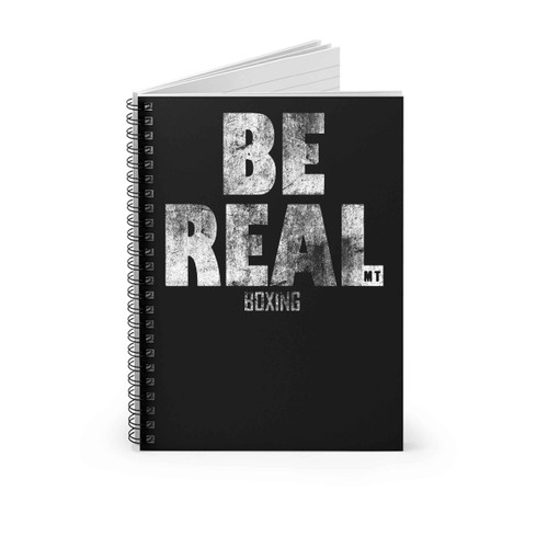 Be Real Boxing Mike Tyson Iron Mike Champion Grunge Spiral Notebook