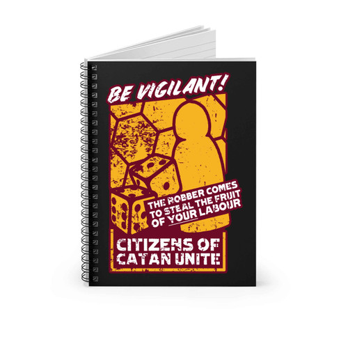 Citizens Of Catan Unite Spiral Notebook