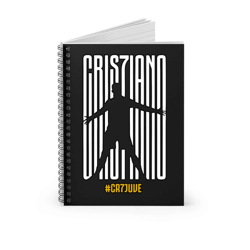 Cristiano Ronaldo Cr7 Juventus Bianco Nero Juve Spiral Notebook