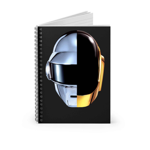 Daft Punk Logo Robocop Helmet Spiral Notebook