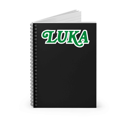 Dallas Luka Text Logo Spiral Notebook
