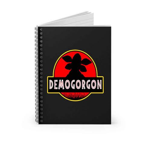 Demogorgon Logo Jurassic Park Spiral Notebook