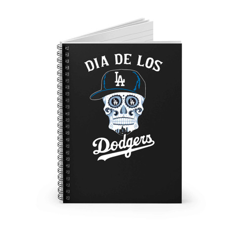 Dia De Los Los Angeles Dodgers Spiral Notebook