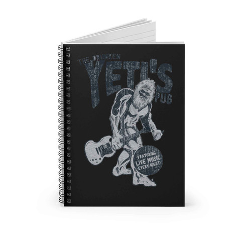 Drunken Yeti Pub Funny Dive Bar Bigfoot Hilarious Drinking Spiral Notebook