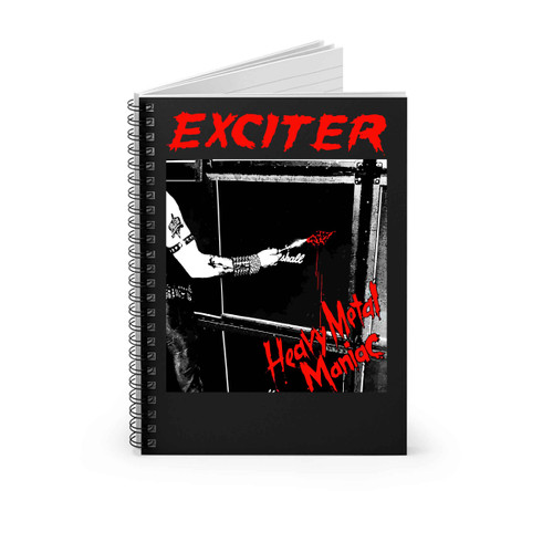 Exciter Heavy Metal Maniac 83 Spiral Notebook