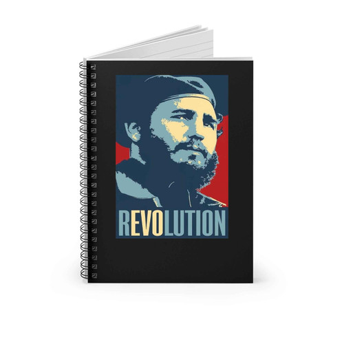 Fidel Castro Ruz Cuban Raul Revolution Spiral Notebook