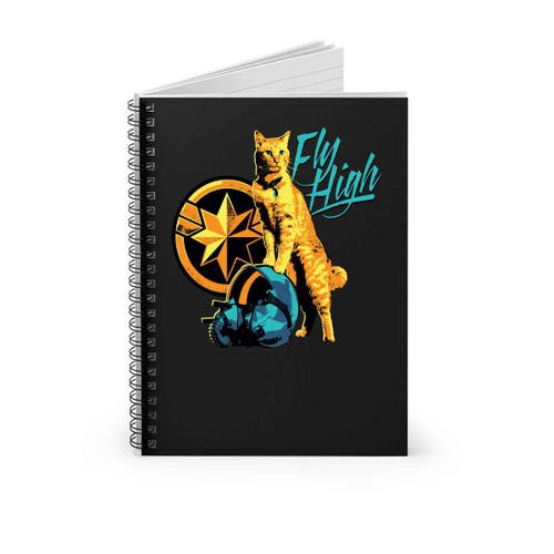 Fly High Captain Marvel Spiral Notebook