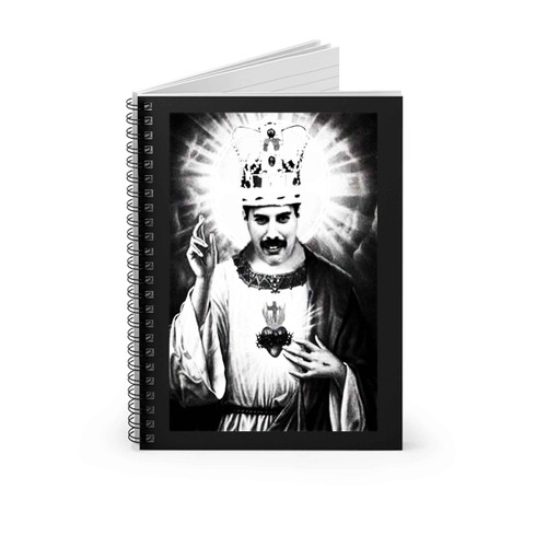 Freddie Mercury Rock God Spiral Notebook