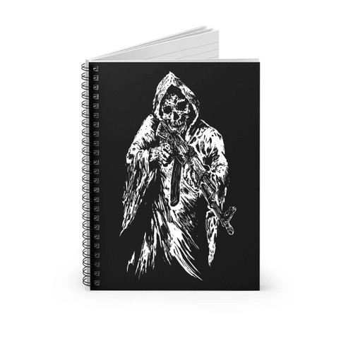 Gun Skeleton Spiral Notebook