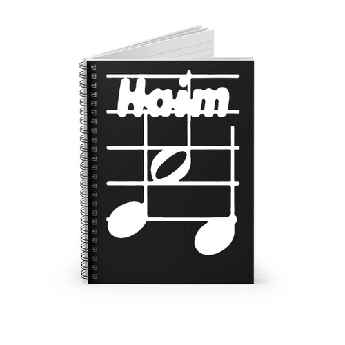Haim Women In Music Note Logo White Version Spiral Notebook