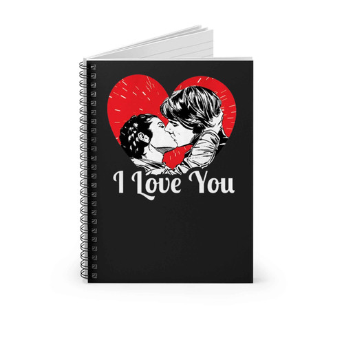 Han And Leia I Love You Heart Spiral Notebook