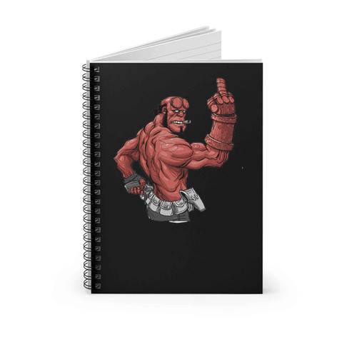Hellboy Superhero Cartoon Character Movie Comics Spiral Notebook