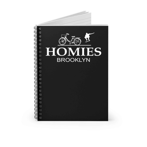 Homies Brooklyn Inspired Logo Parody Spiral Notebook