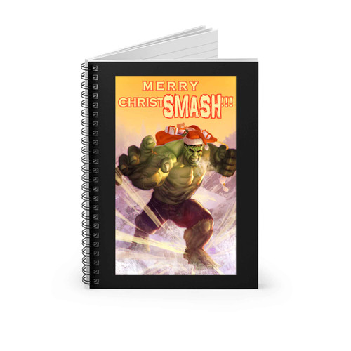 Hulk Merry Christsmash Spiral Notebook