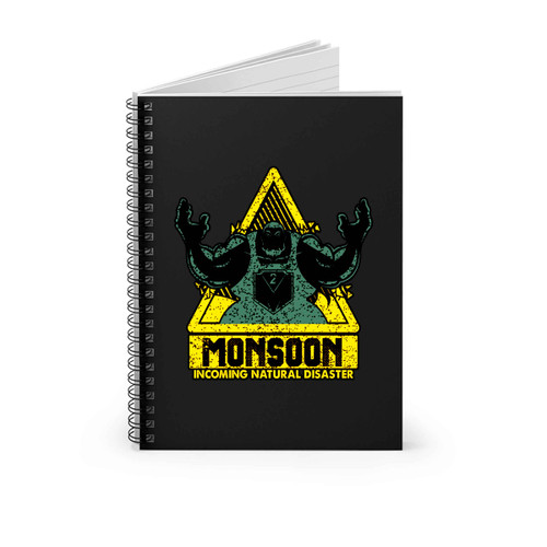 Incoming Natural Disaster Monsoon Spiral Notebook