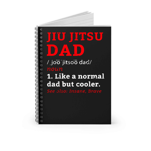 Jiu Jitsu Dad Definition Spiral Notebook