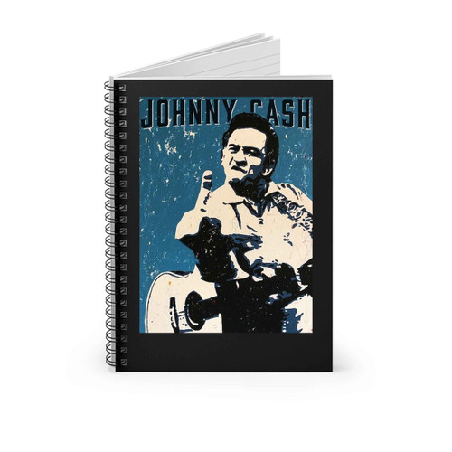 Johnny Cash Middle Finger Spiral Notebook