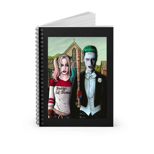 Joker And Harley Quinn The Arkhamgothic Spiral Notebook