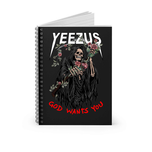 Kanye West Yeezus Tour God Wants You Spiral Notebook