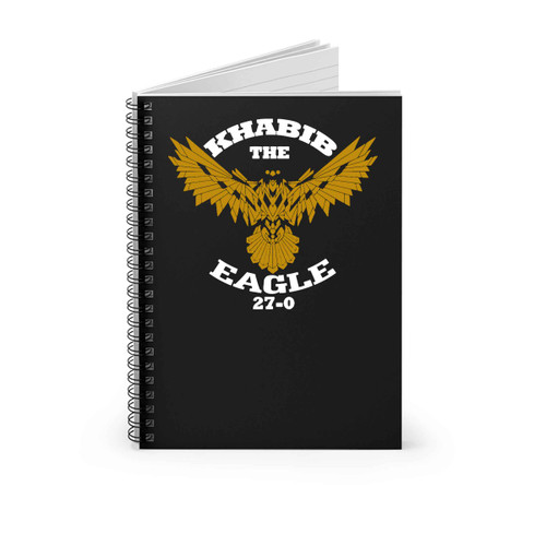 Khabib Nurmagomedov The Eagle Gold Mma Spiral Notebook