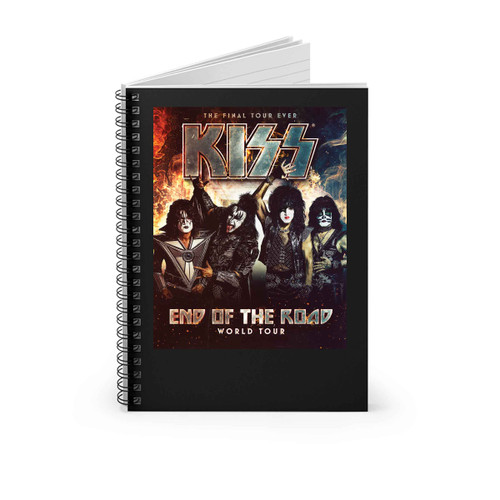Kiss End Of The Road Poster Spiral Notebook