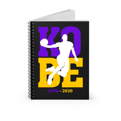 Kobe Bryant 1978 To 2020 Spiral Notebook