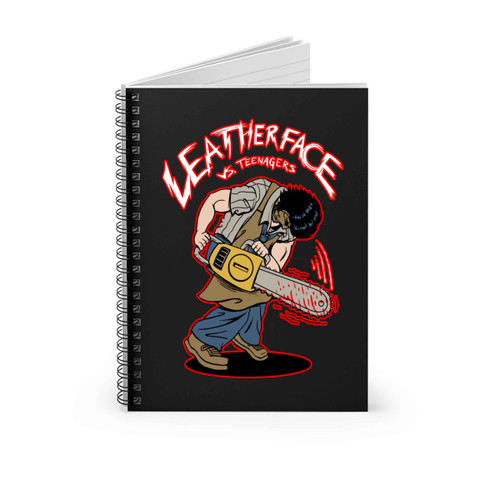 Leather Vs Teenagers Spiral Notebook