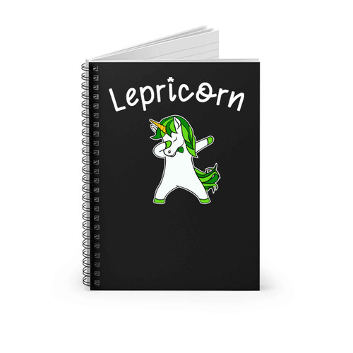 Lepricorn Dabbing Unicorn Spiral Notebook