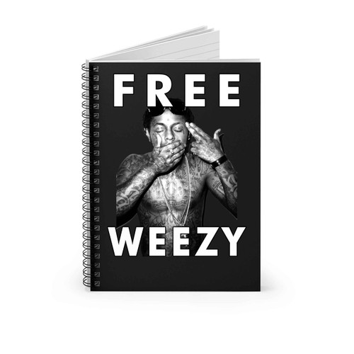 Lil Wayne Lil Wayne Free Weezy Shoot Me Cover Spiral Notebook
